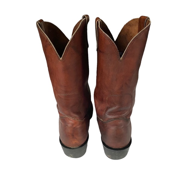 ❄️ 50% off winter OFF Farm & Ranch brown pull on western cowboy boots 11 M - Picture 6 of 13